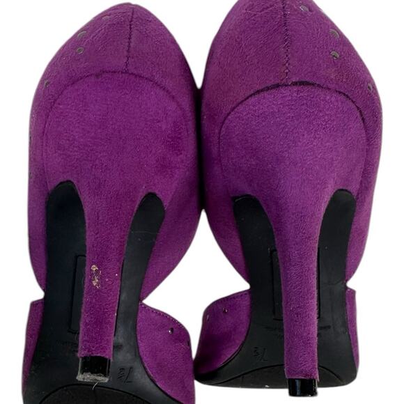 Christian Siriano Purple Stud Open Toe Women’s heels Size 7.5 - Picture 6 of 14